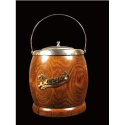 Oak Biscuit Jar