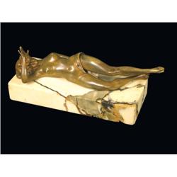 Bronze Nude on Marble Cigar Tip Cutter