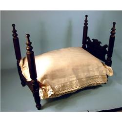 Victorian Mahogany Doll Bed
