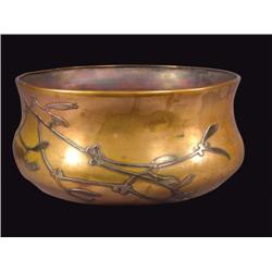 Silver Overlay Bronze Planter
