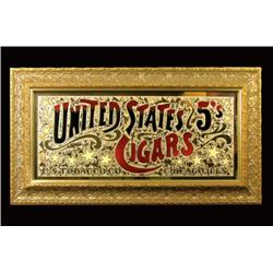 United States Five Cent Cigar Sign