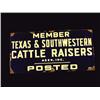 Image 1 : Porcelain Sign for Texas Cattle Raisers