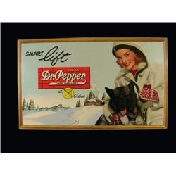 Dr. Pepper Self Framed Cardboard Sign