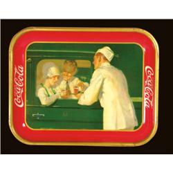 1927 Coca Cola Tin Serving Tray