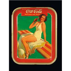 1939 Coca Cola Tin Serving Tray