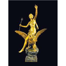 Bronze Nude on Eagle