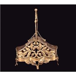 Pairpoint Silver Plate Lidded Basket