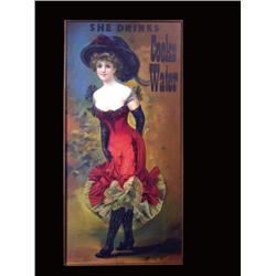 Cooks Water Embossed Paper Sign
