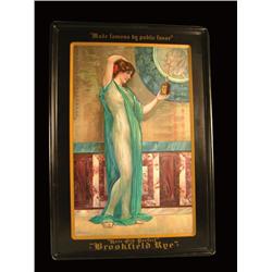 Brookfield Rye Self Framed Tin Sign