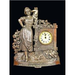 Cast Iron Advertising Clock