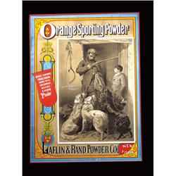 Orange Sporting Powder Paper Poster