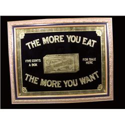 Cracker Jack Reverse Glass Sign