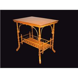 Stick and Ball Oak Table