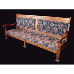 Quarter sawn Oak Courthouse Bench