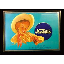 Nesbitts Soda Cardboard Sign