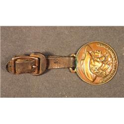 Buffalo Bill Brass Watch Fob