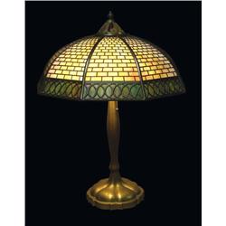 Handel Metal Overlay Lamp