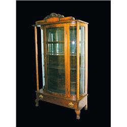 Curved Glass China Cabinet