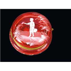 Mary Gregory Cranberry Glass