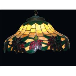 Hanging Leaded Glass Lamp