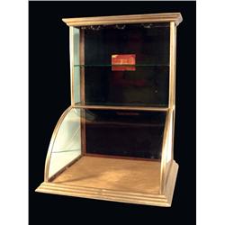 Nickel Curved Glass Showcase
