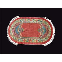 Accent Rug/ Peacock Design