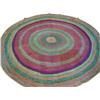 Image 1 : Round Crochet Multi Color Rug