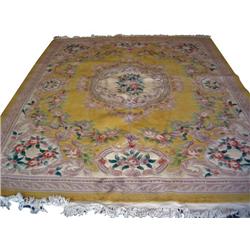 Yellow Chinese Area Rug