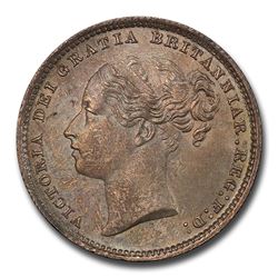 1886 Great Britain Silver Shilling Queen Victoria MS-65 PCGS