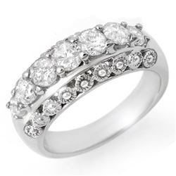 1.25 ctw Certified VS/SI Diamond Ring 18k White Gold