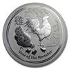 Image 1 : 2017 Australia 1 kilo Silver Lunar Rooster (Abrasions)