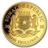 Image 2 : 2018 Somalia 1 oz Gold African Elephant BU