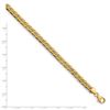 Image 2 : 14k Yellow Gold Polished Fancy Curb Link Bracelet - 7.25 in.