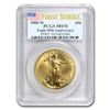 Image 1 : 2006-W 1 oz Burnished Gold Eagle MS-70 PCGS (FirstStrike®)