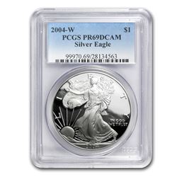 2004-W Proof Silver American Eagle PR-69 PCGS
