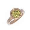 Image 3 : 2 ctw Fancy Yellow Diamond Ring 18K Rose Gold