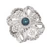 Image 3 : 3.23 ctw Diamond & Pearl Ring 18K White Gold