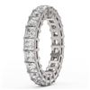 Image 3 : 5.46 ctw Princess Cut Diamond Eternity Ring 18K White Gold