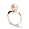 Image 1 : Gem Quality Pink Freshwater Pearl Serenity Solitaire Ring