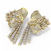 Image 3 : 6.49 ctw Diamond Earrings 18K Yellow Gold