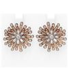 Image 1 : 5 ctw Diamond Earrings 18K Rose Gold