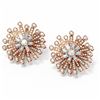 Image 3 : 5 ctw Diamond Earrings 18K Rose Gold