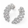 Image 1 : 5.28 ctw Pear Diamond Designer Earrings 18K White Gold