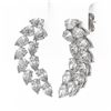 Image 3 : 5.28 ctw Pear Diamond Designer Earrings 18K White Gold