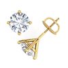 Image 3 : 2.5 ctw VS/SI Diamond Bridal Solitaire Stud Earrings 18K Yellow Gold