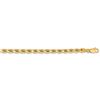 Image 2 : 14k Yellow Gold 4.25 mm Diamond Cut Rope Chain - 24 in.