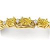 Image 3 : 25.8 ctw Citrine & VS/SI Diamond Eternity Bracelet 10k Yellow Gold