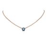 Image 1 : 2.04 ctw Intense Blue Diamond Necklace 18K Rose Gold