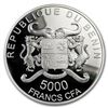 Image 2 : 2018 Benin 5 oz Silver 5,000 Francs Precious Nature Crocodile