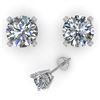 Image 2 : 1.02 ctw VS/SI Diamond Stud Designer Earrings 14k White Gold